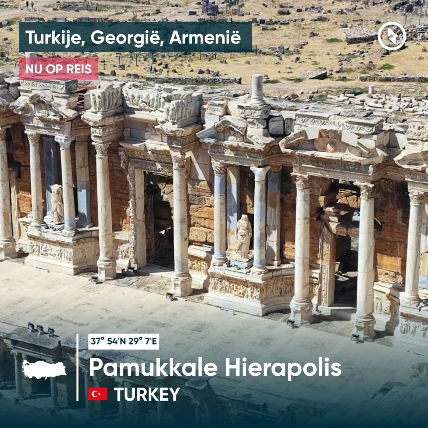 Mooi gerestaureerd Romeins theater